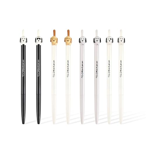12 Pack Cute Dog Gel Pens with Black Ink