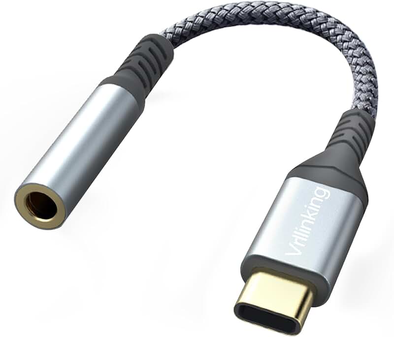 USB Type C to 3.5mm Headphone Adapter