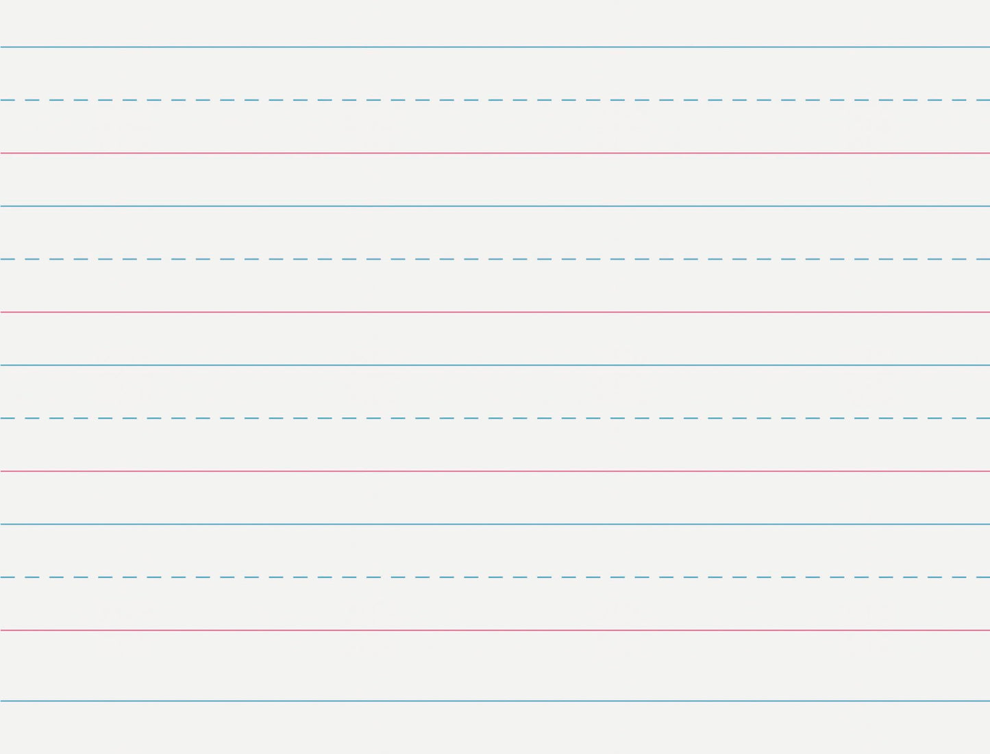 Multi-Program Handwriting Paper