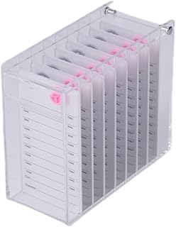 Acrylic Clear Eyelash Storage Box with 8 Layers