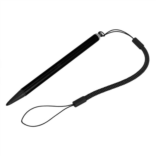 Black resistive touch pen with hanging rope