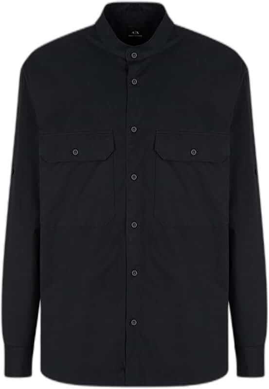 Men's Long Sleeve Comfort Fit Pocket Shirt
