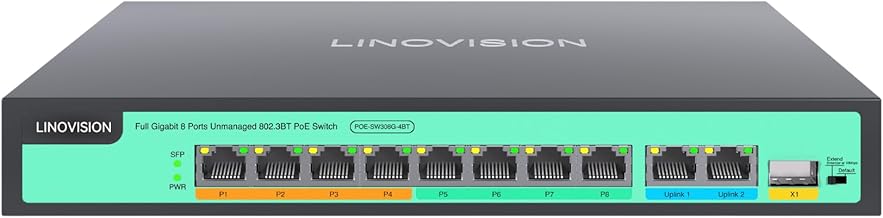 8-Port Full Gigabit PoE++ Switch with 120W Power