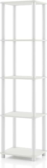 Modern 5-Tier Narrow Shelving Unit for Home Storage