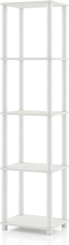 Modern 5-Tier Narrow Shelving Unit for Home Storage
