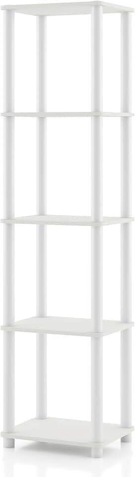 Modern 5-Tier Narrow Shelving Unit for Home Storage