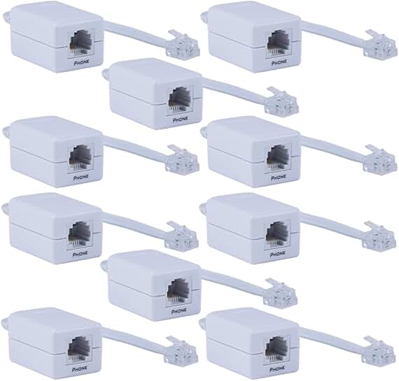 10-pack DSL filters for phone lines