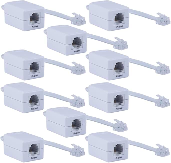 10-pack DSL filters for phone lines