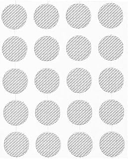 Set of 20 Silver Earbud Filters for Earphones