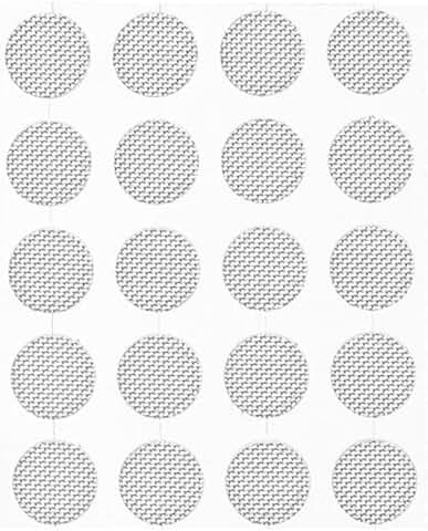 Set of 20 Silver Earbud Filters for Earphones