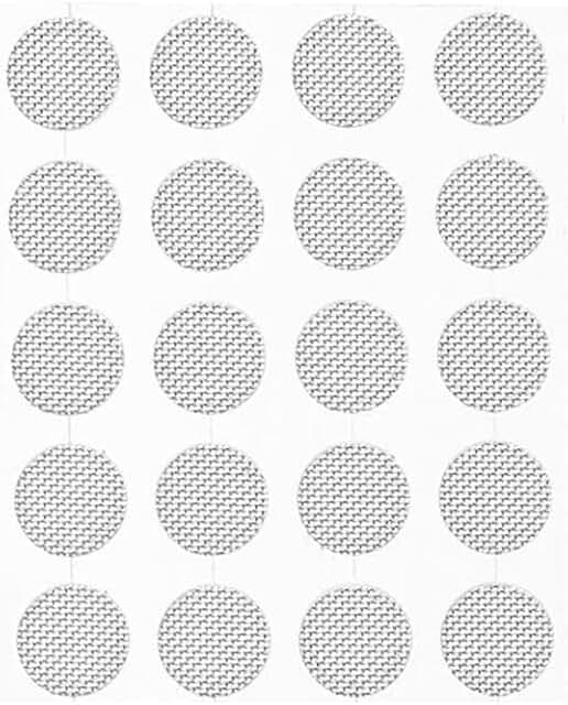Set of 20 Silver Earbud Filters for Earphones