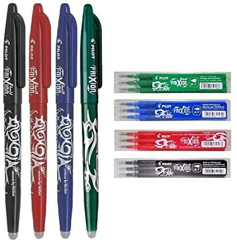 Erasable Ballpoint Pen Set with Refills