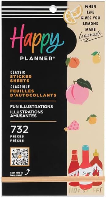 Multicolored Sticker Pack for Planners and Journals