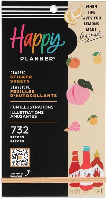 Multicolored Sticker Pack for Planners and Journals