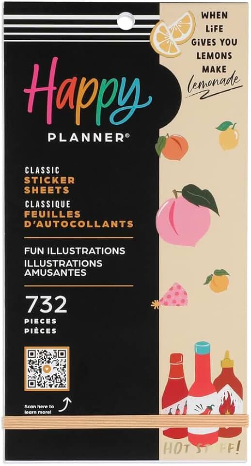 Multicolored Sticker Pack for Planners and Journals