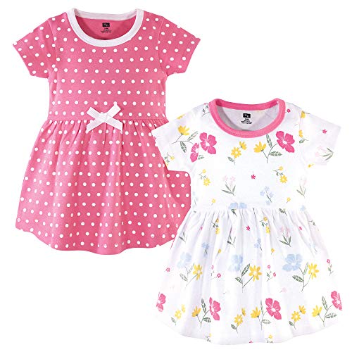 Infant and Toddler Girl Cotton Dresses Spring Mix, 3 Toddler