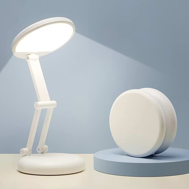 Wireless Rechargeable Dimmable Desk Lamp for Small Spaces