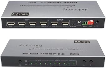 4K HDMI Matrix Switch 4x2 with Audio and ARC