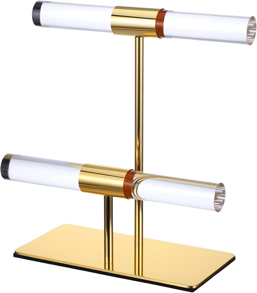 Acrylic Jewelry Display Stand with Two Tiers