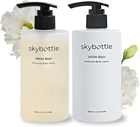 Daily body care set with body wash and lotion