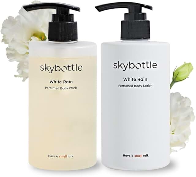 Daily body care set with body wash and lotion