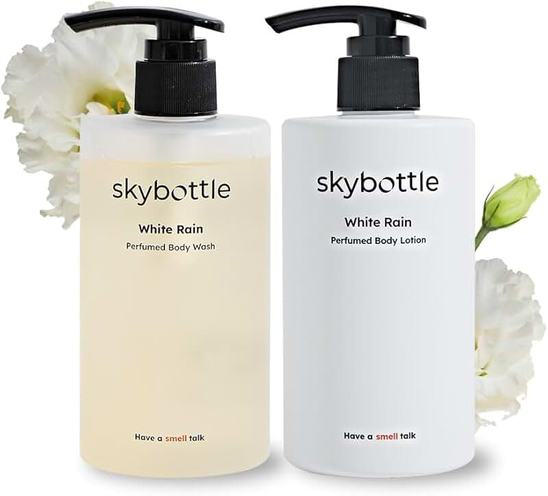 Daily body care set with body wash and lotion