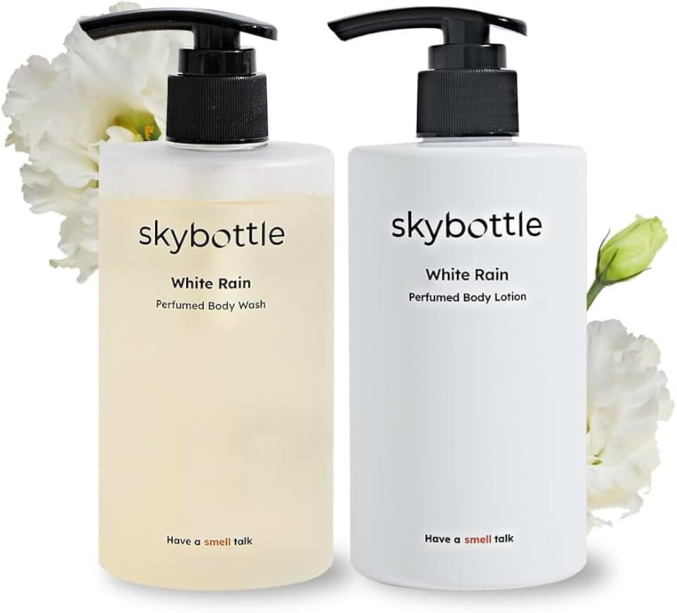 Daily body care set with body wash and lotion