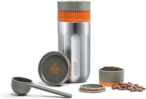 Portable Coffee Maker with Insulated Travel Mug