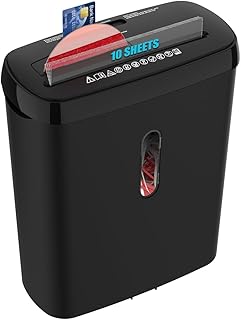 10-Sheet Strip Cut Paper Shredder with 3.17-Gallon Basket
