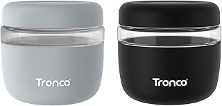 24 oz Glass Food Storage Containers with Lids, Set of 2