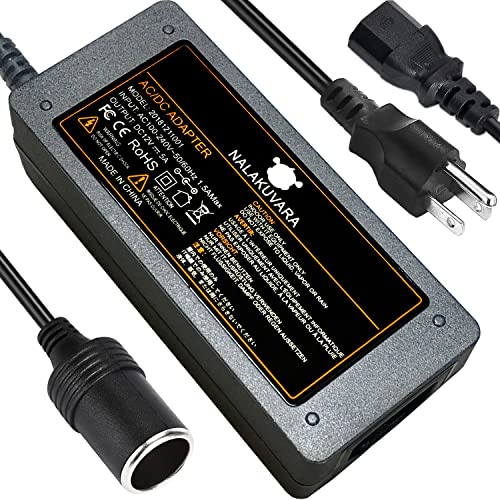 AC to DC converter 110V to 12V 5A 60W car cigarette lighter adapter