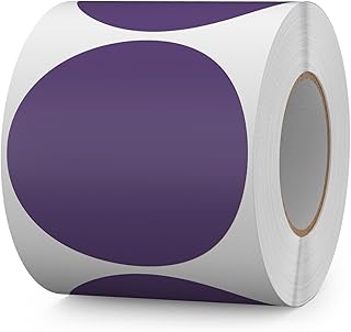 500 Colored Dot Stickers, 3 Inch, Waterproof, Removable
