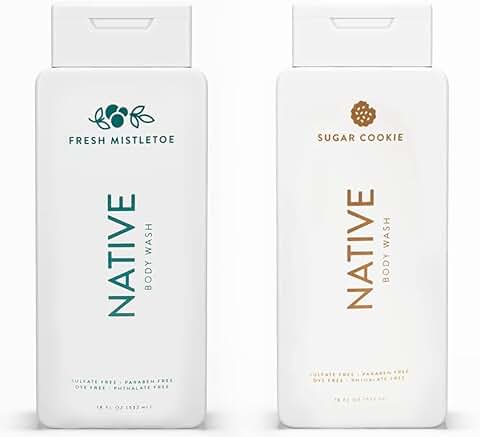 Winter Body Wash Set with Mistletoe and Sugar Cookie scents