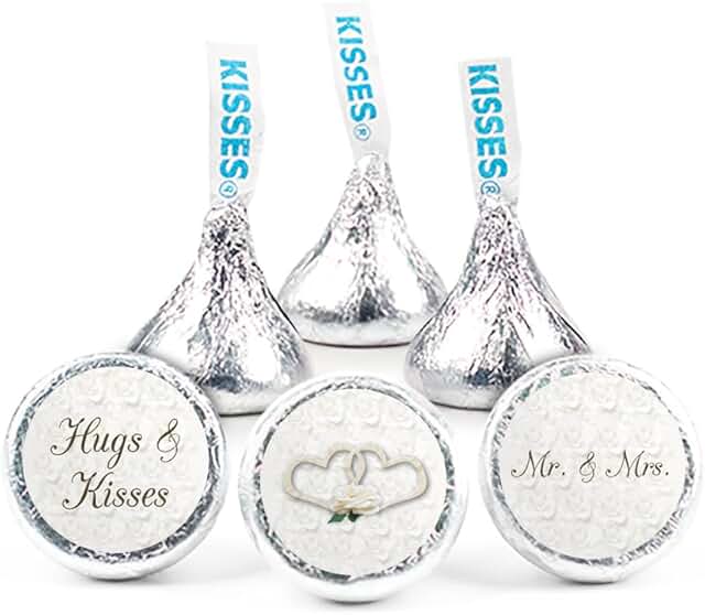 Three Sheets of 3/4 Inch Wedding Stickers