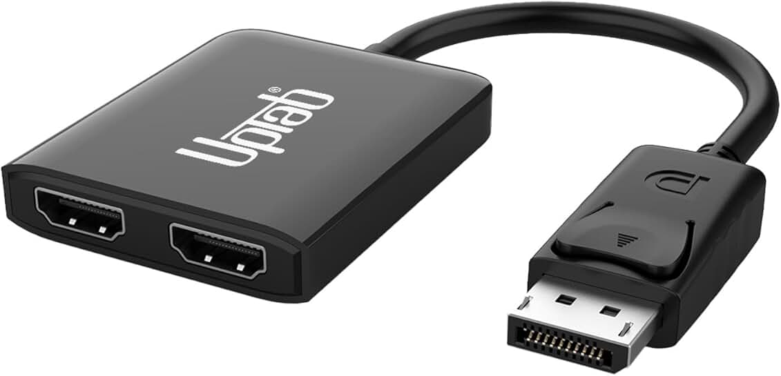 DisplayPort to Dual HDMI Adapter for 4K 60Hz Monitors