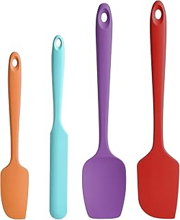 Silicone Spatula Set for Baking and Cooking, 4 Pieces