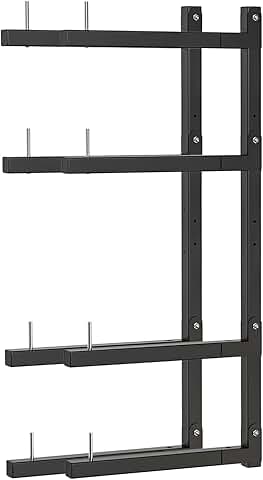 8-Level Wall-Mount Lumber Storage Rack