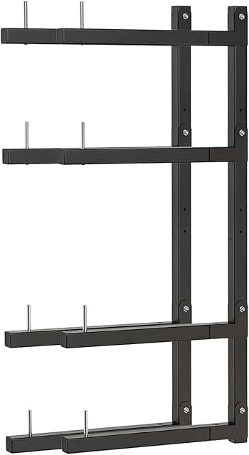 8-Level Wall-Mount Lumber Storage Rack