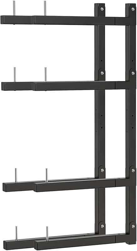 8-Level Wall-Mount Lumber Storage Rack