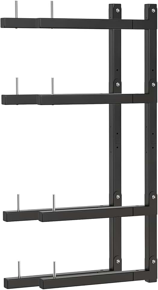 8-Level Wall-Mount Lumber Storage Rack