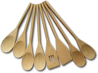8-Piece Wooden Spoon and Spatula Set