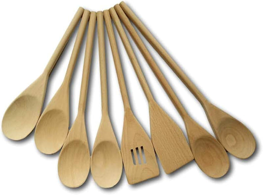Silicone Spatula and Large Cooking Spoon Set