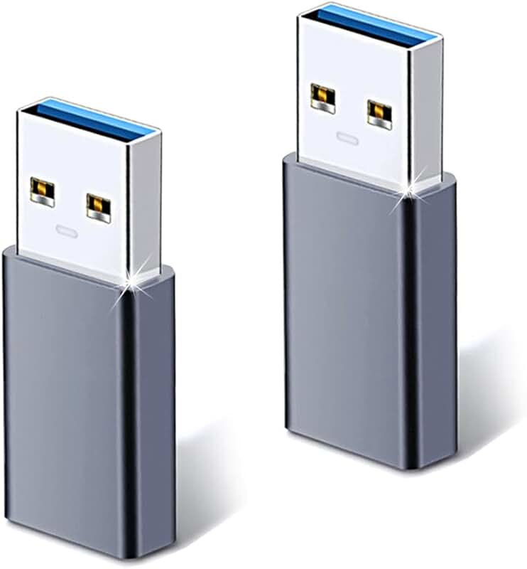USB to USB C Adapter 2 Pack