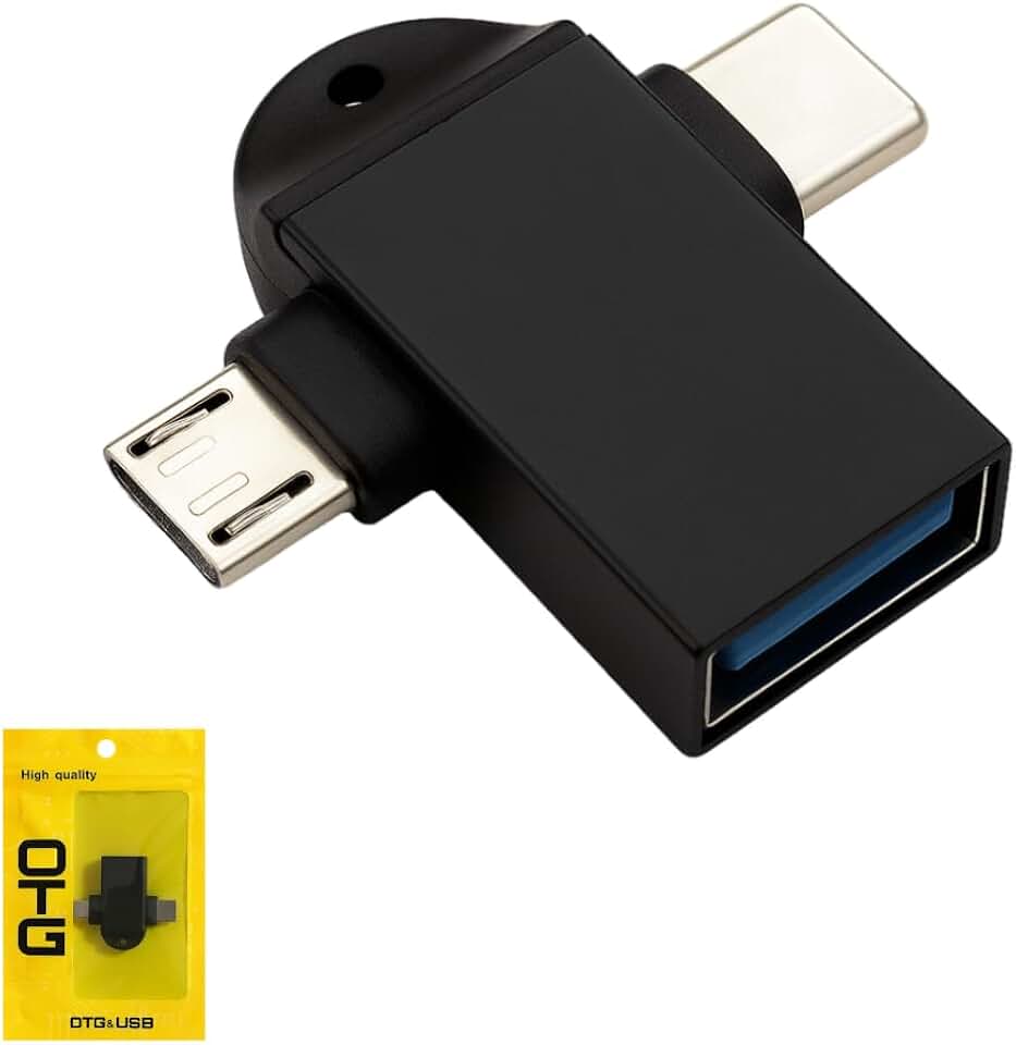 USB C and Micro USB OTG Adapter for Android Devices