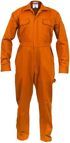 Flame Resistant Coverall, 88% Cotton, 12% Nylon, 7oz