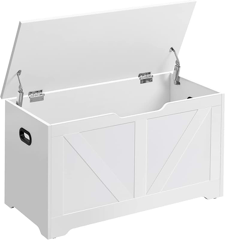 Storage Chest with Safety Hinges, 15.7x31.5x18.1 Inches