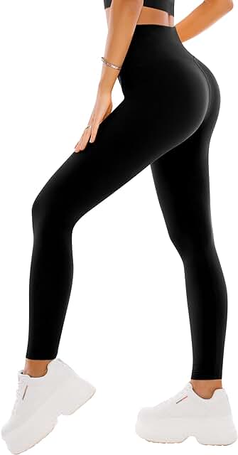 High Waisted Full Length Soft Yoga Leggings for Women