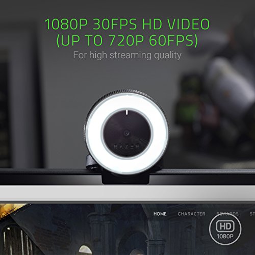 Kiyo Full HD 1080p 30 FPS / 720p 60 FPS Webcam + Seiren Mini USB Microphone: Streaming Bundle