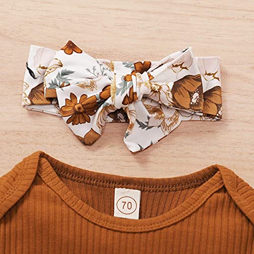 Baby Girl Clothes   Girl Outfits Set Infant Girl Long Sleeve Romper + Floral Pants + Headband