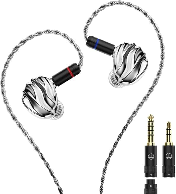Shell 4DD Planar Hybrid Earphones with Detachable Cable